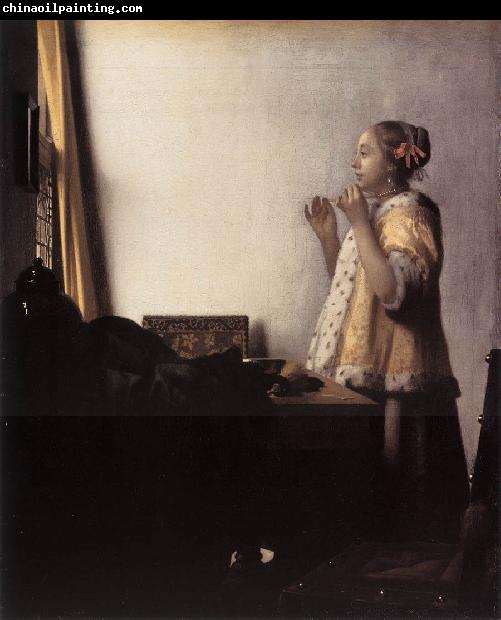 Jan Vermeer Woman with a Pearl Necklace