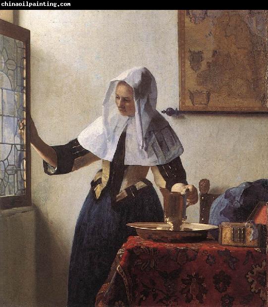 Jan Vermeer Young Woman with a Water Jug