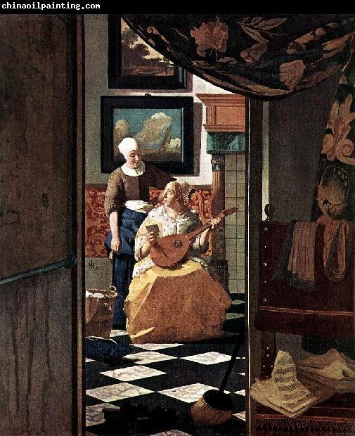 Jan Vermeer The Love Letter