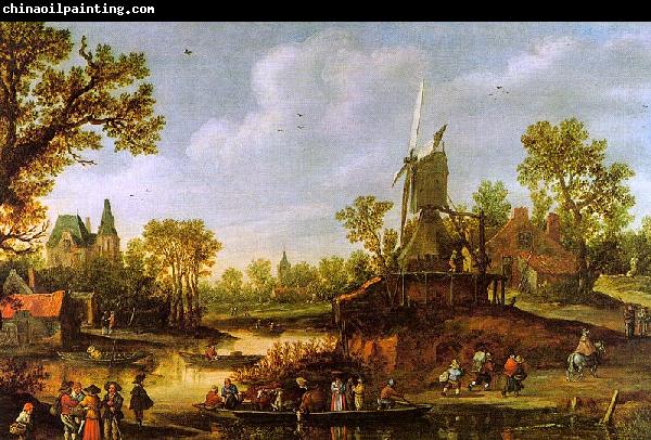 Jan van  Goyen River Landscape