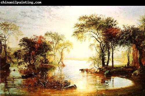 Jasper Cropsey Sunset Sailing