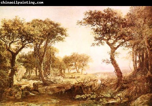 Jasper Cropsey Mountain Glimpse