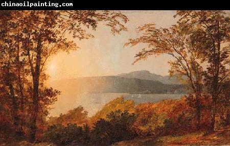 Jasper Cropsey Sunset, Hudson River