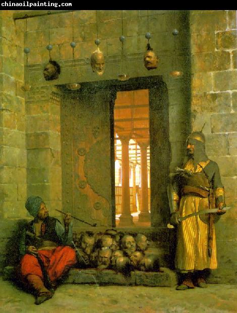 Jean Leon Gerome Heads of the Rebel Beys at the Mosque of El Hasanein