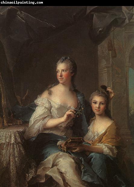 Jean Marc Nattier Madame Marsollier and her Daughter