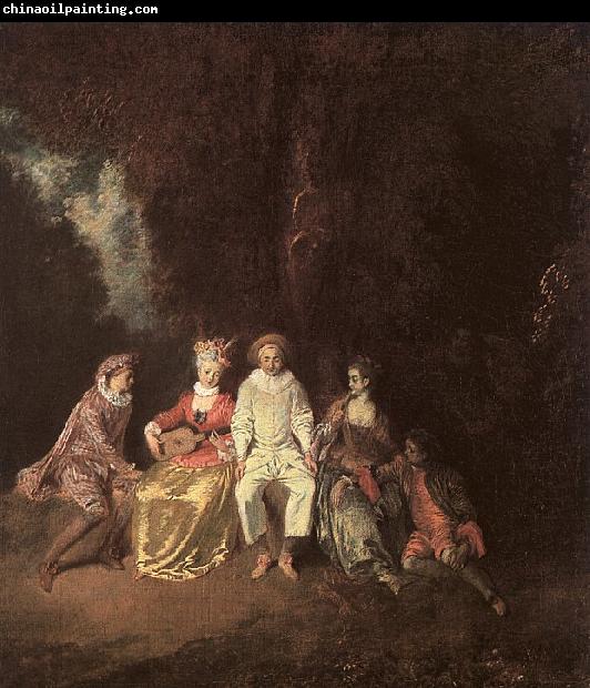 Jean-Antoine Watteau Pierrot Content