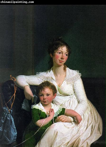 Jens Juel Portrait of a Noblewoman with her Son