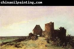 Johan-Barthold Jongkind Ruins of the Castle at Rosemont