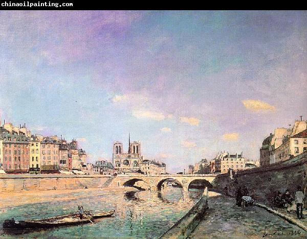 Johann Barthold Jongkind The Seine and Notre Dame in Paris