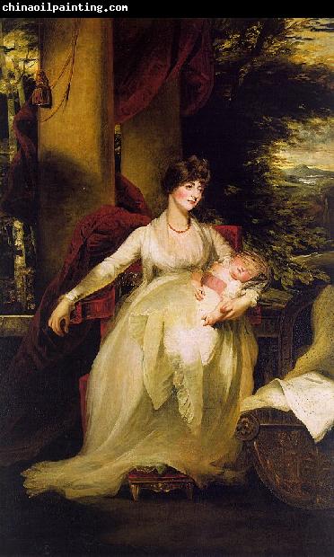 John Hoppner Lady Caroline Capel Holding her Daughter Harriet