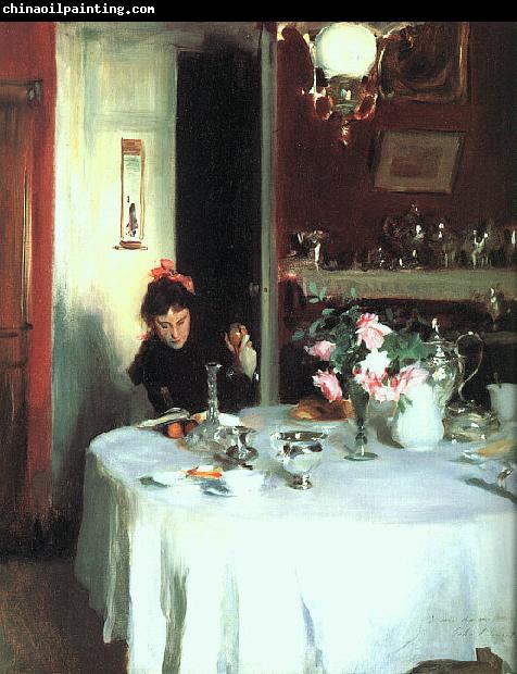 John Singer Sargent The Breakfast Table