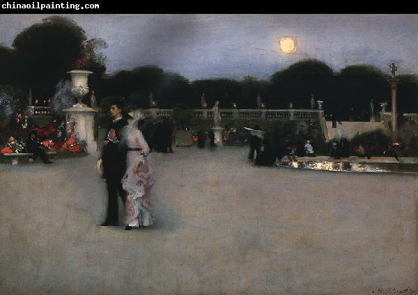 John Singer Sargent In the Luxembourg Gardens