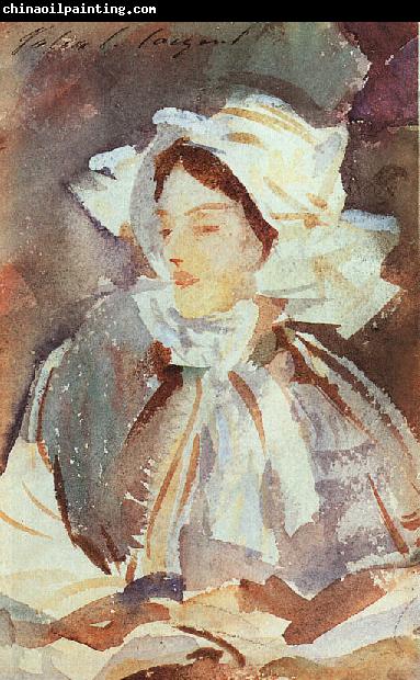 John Singer Sargent Lady in a Bonnet