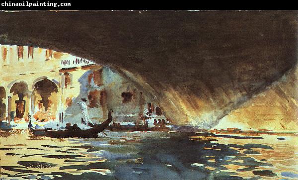 John Singer Sargent Under the Rialto Bridge