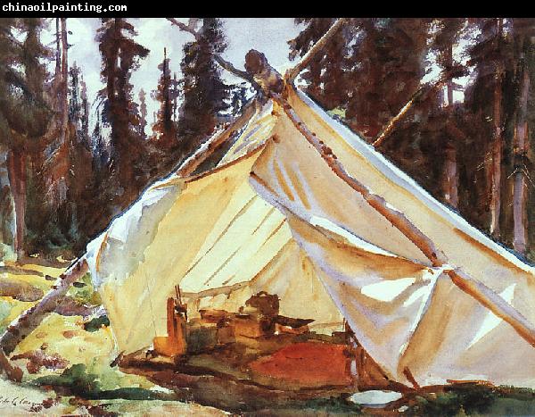 John Singer Sargent A Tent in the Rockies