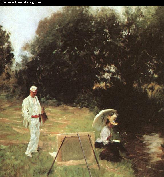 John Singer Sargent Dennis Miller Bunker Painting at Calcot