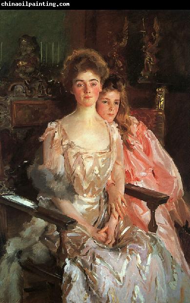 John Singer Sargent Mrs Fiske Warren her Daughter Rachel