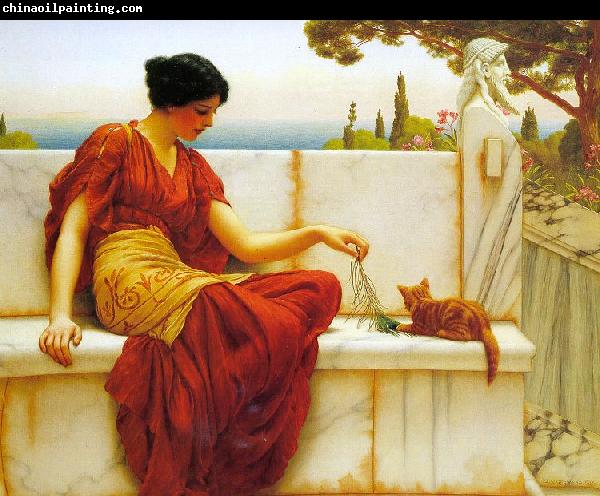 John William Godward The Tease