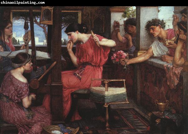 John William Waterhouse Penelope and the Suitors