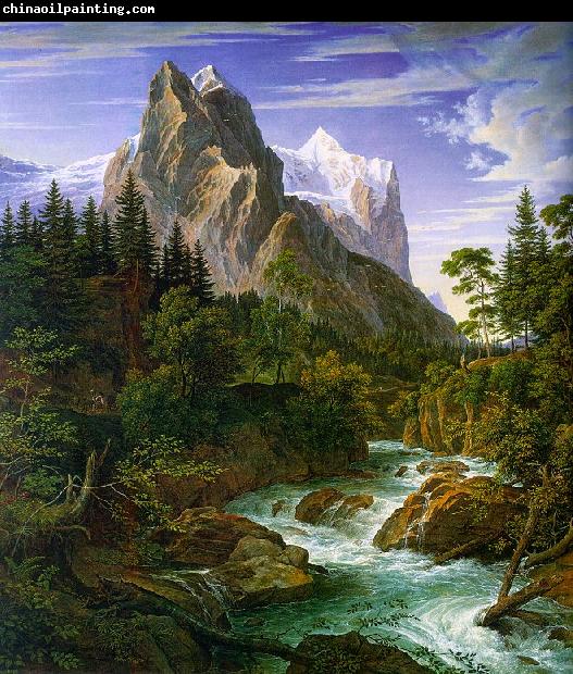 Joseph Anton Koch The Wetterhorn with the Reichenbachtal