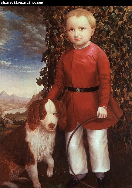 Joseph Whiting Stock Portrait of a Boy with a Dog