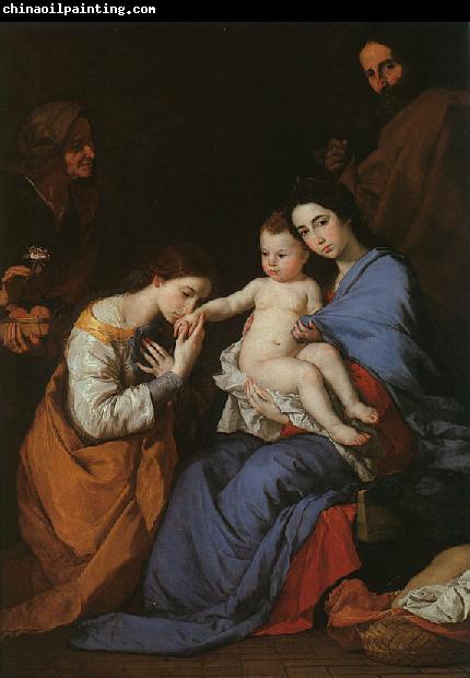 Jusepe de Ribera The Holy Family with Saints Anne Catherine of Alexandria