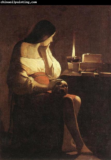 LA TOUR, Georges de Magdalen of Night Light f