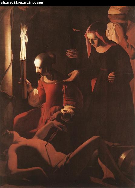 LA TOUR, Georges de The Dream of St Joseph sf