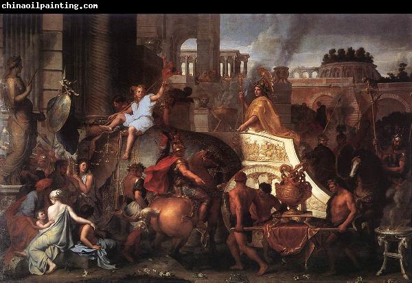 LE BRUN, Charles Entry of Alexander into Babylon h