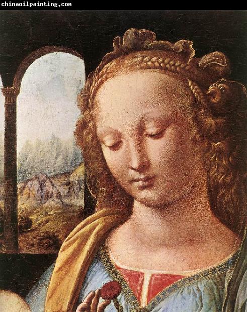 LEONARDO da Vinci Madonna with a Flower (Madonna Benois) g