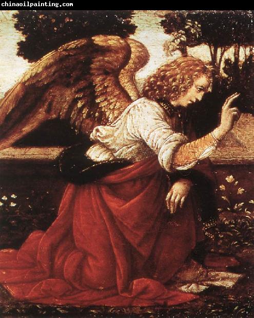 LEONARDO da Vinci Annunciation (detail)  fg47