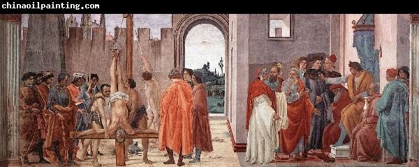 LIPPI, Filippino Disputation with Simon Magus and Crucifixion of Peter sf