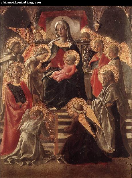 LIPPI, Fra Filippo St Stephen is Born and Replaced by Another Child (detail) sf