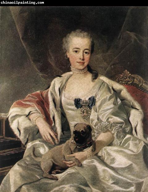 LOO, Louis Michel van Portrait of Catherina Golitsyna s