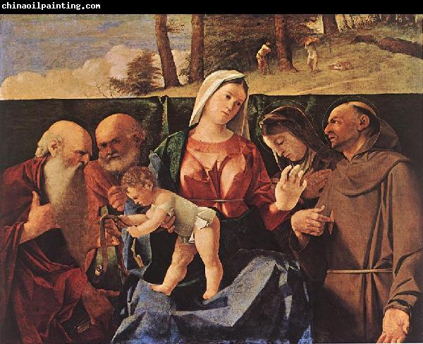 LOTTO, Lorenzo Madonna and Child with Saints