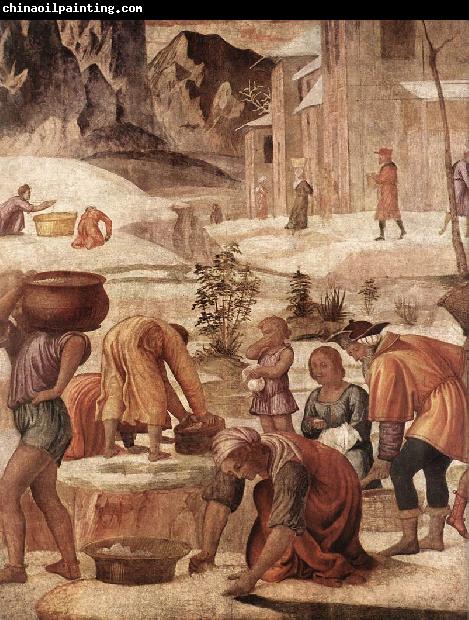 LUINI, Bernardino The Gathering of the Manna s