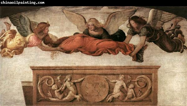 LUINI, Bernardino St Catherine Carried to her Tomb by Angels asg