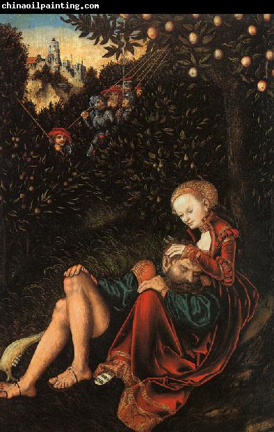 Lucas  Cranach Samson and Delilah