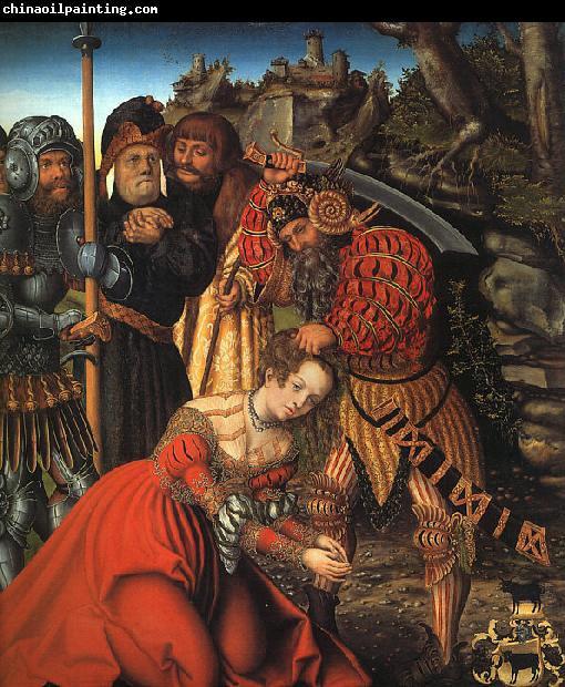 Lucas  Cranach The Martyrdom of St.Barbara