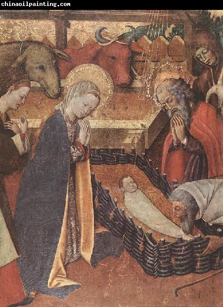 MARTORELL, Bernat (Bernardo) The Nativity (detail) dh