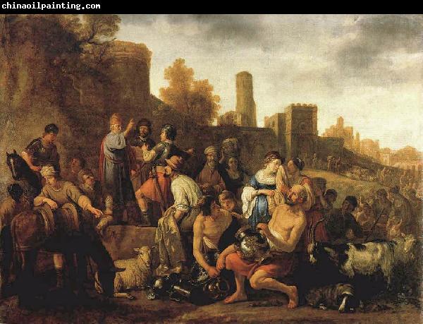 MOEYAERT, Claes Cornelisz. Moses Ordering the Slaughter of the Midianitic ag