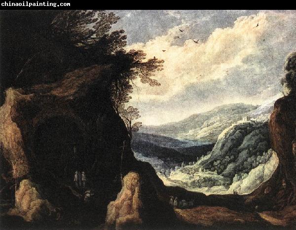 MOMPER, Joos de Rocky Landscape with Monks sg