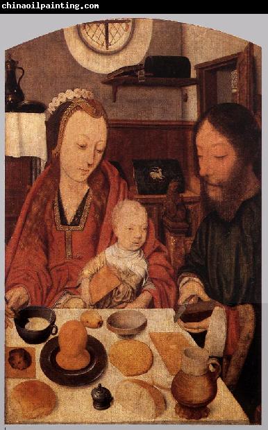 MOSTAERT, Jan The Holy Family at Table ag