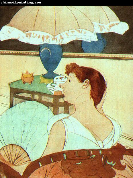 Mary Cassatt The Lamp