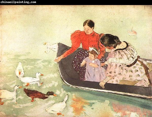 Mary Cassatt Feeding the Ducks