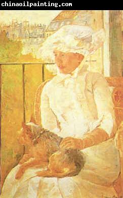 Mary Cassatt Woman with Dog  ghgh