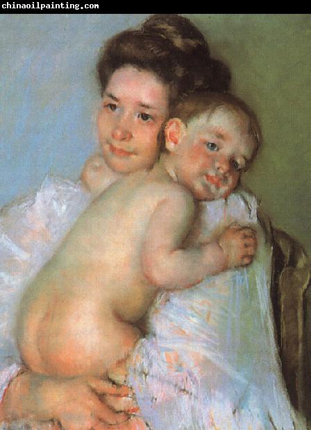 Mary Cassatt Mother Berthe Holding her Baby