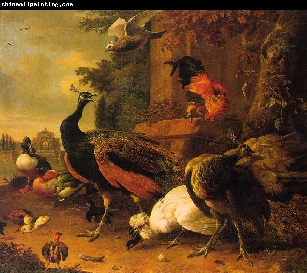 Melchior de Hondecoeter Birds in a Park