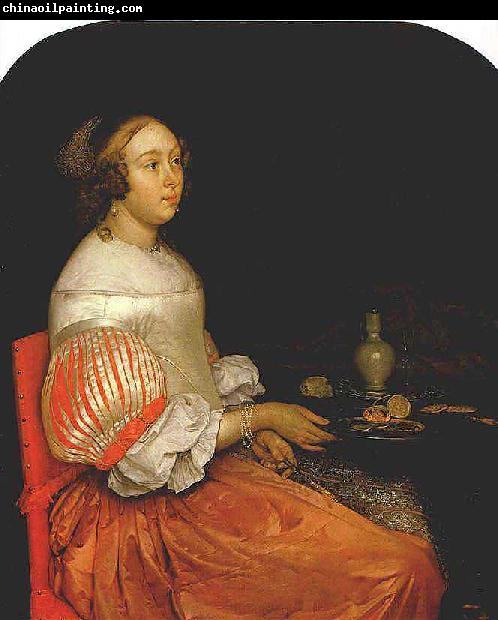 NEER, Eglon van der Young Lady at her Breakfast ag