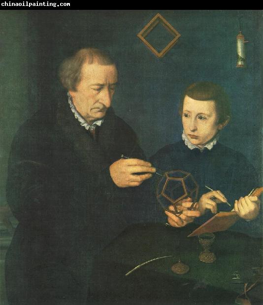 NEUFCHATEL Nicolas Portrait of Johannes Neudorfer and his Son